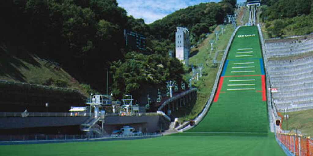 ジャンプ台のための人工芝