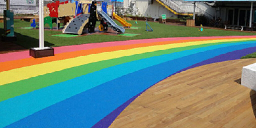 ゴムチップ舗装