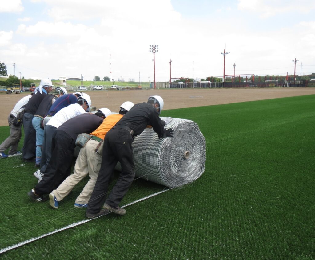 施工手順・エクストラグラス敷設